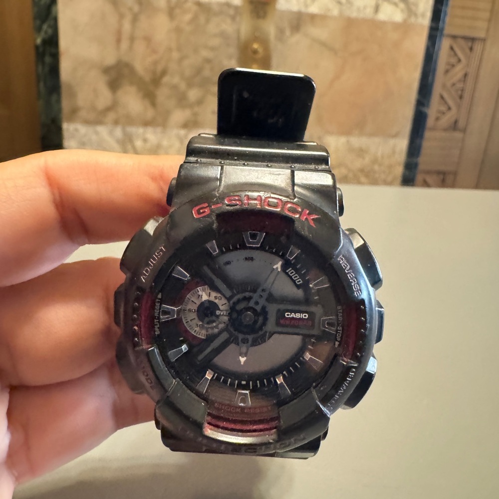 Casio G-Shock Black with Red Details